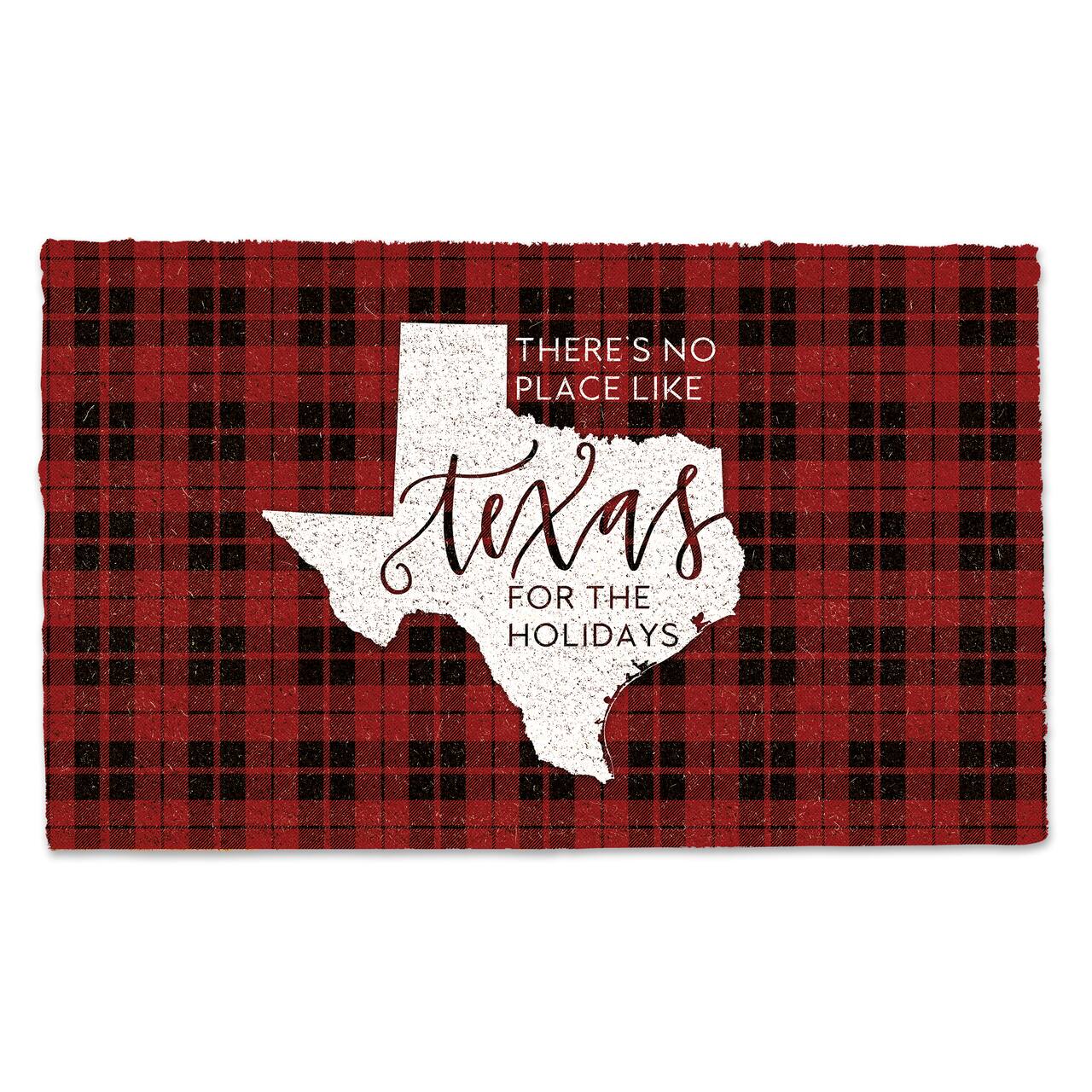 There's No Place Like Texas for the Holidays Doormat